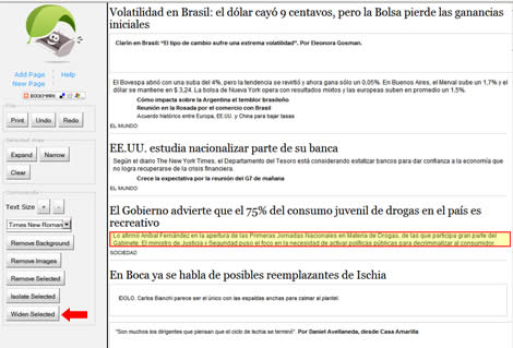 imprimir_5 Paso 5: El botón "Widen Selected" ensancha el texto a imprimir